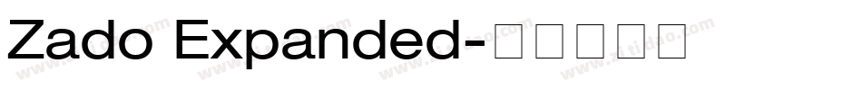 Zado Expanded字体转换